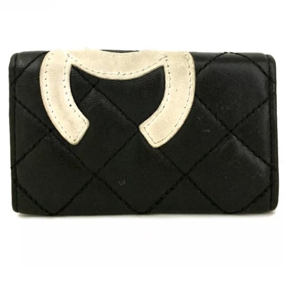 CHANEL Combon CC Logo Lambskin Black Quilted 6 Ring
Key Case Wallet - Picture 4 of 8